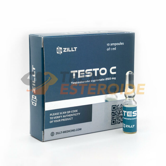 Testo C Zillt Medicine Cipionato de Testosterona 250 mg/ml (1 ampolla)