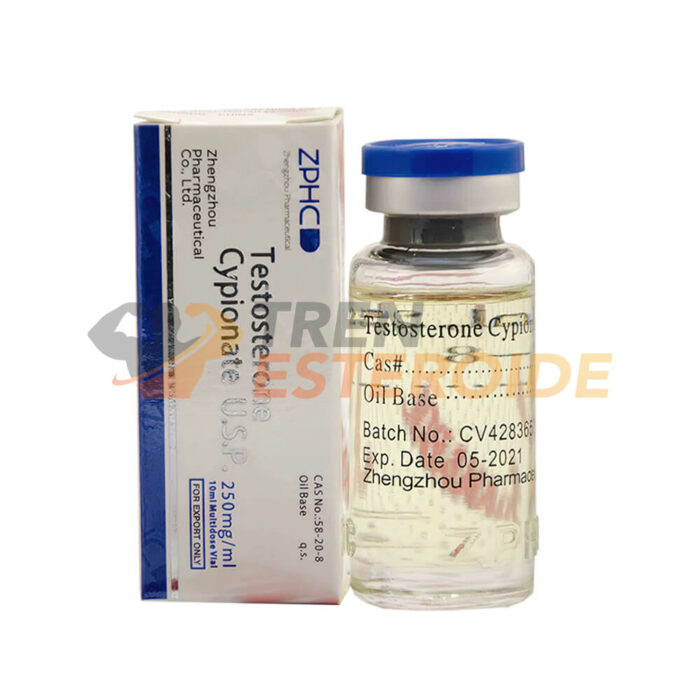 Testosterone Cypionate ZPHC Cipionato de Testosterona Botella 250 mg/ml