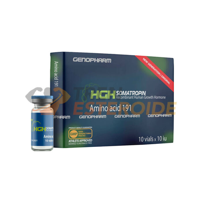 HCG Somatropin Genopharm Hormonas de crecimiento 100 IU (10 botellas)